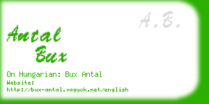 antal bux business card